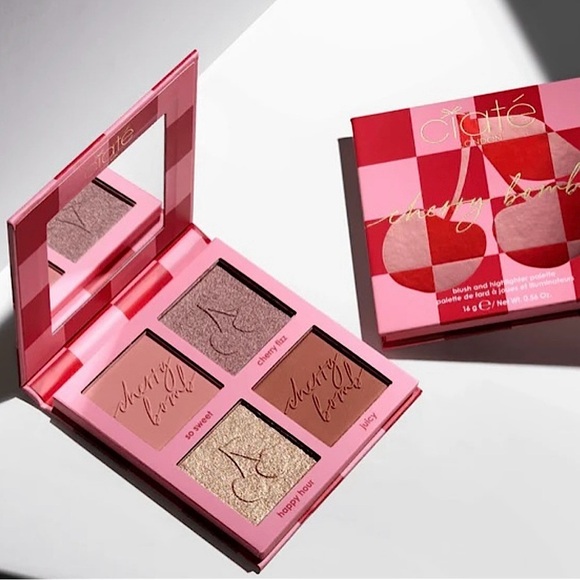 Ciaté London Light Medium Cherry Bomb Blush And Highlighter Palette - Picture 4 of 4